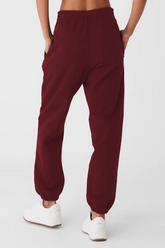 Cuffed Renown Heavy Weight Sweatpant - Burgundy